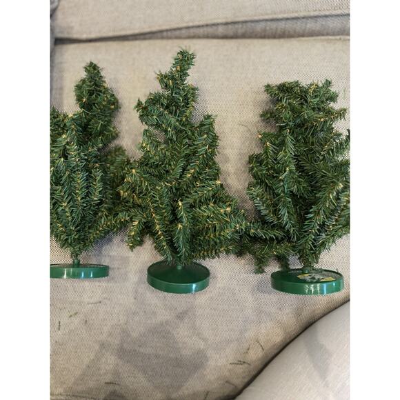 Christmas Village Train Diorama Display 11 Asst Evergreen Pine Trees 6-12” - Picture 7 of 9